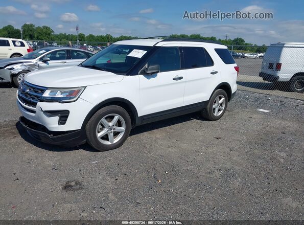 1FM5K7B87JGC39108 2018 FORD EXPLORER White Przód lewy