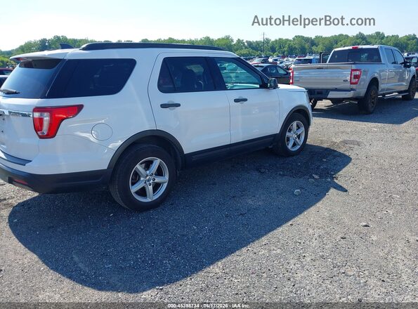 1FM5K7B87JGC39108 2018 FORD EXPLORER White Tył prawy