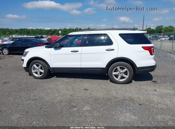 1FM5K7B87JGC39108 2018 FORD EXPLORER White Widok wnętrza 360 stopni