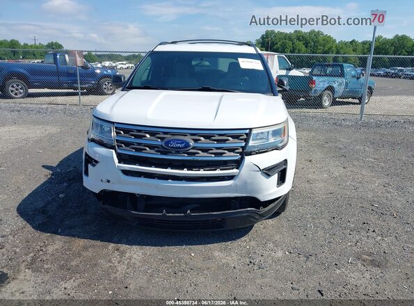 1FM5K7B87JGC39108 2018 FORD EXPLORER White Widok zestawu wskaźników