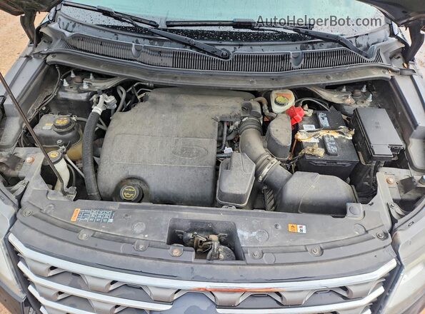 1FM5K7B88HGA48422 2017 FORD EXPLORER Black Շարժիչի բաժամունքի տեսք