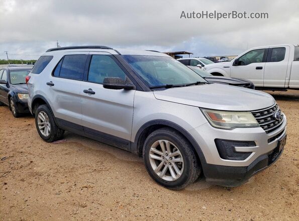 1FM5K7B8XGGC42688 2016 FORD EXPLORER Серебряный Передняя правая четверть