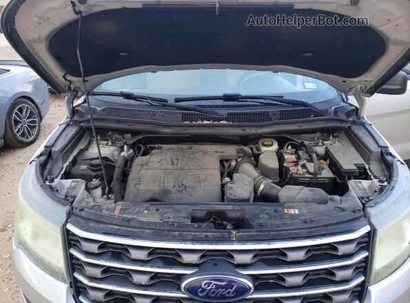 1FM5K7B8XGGC42688 2016 FORD EXPLORER Серебряный Вид подкапотного пространства