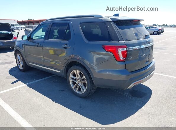1FM5K7D80GGC61019 2016 FORD EXPLORER Gray Trasero izquierdo