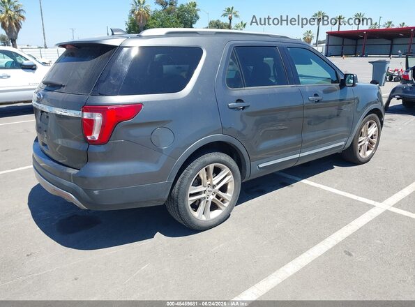 1FM5K7D80GGC61019 2016 FORD EXPLORER Gray Trasero derecho