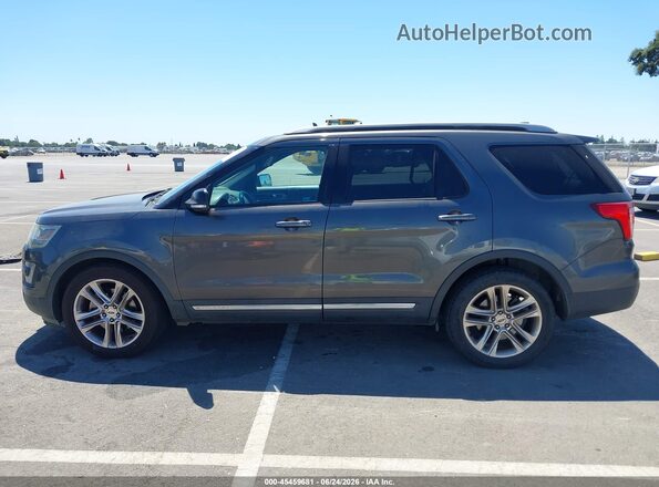 1FM5K7D80GGC61019 2016 FORD EXPLORER Gray Vista interior trasera