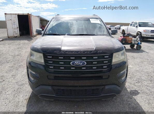 1FM5K7D80HGB14880 2017 FORD EXPLORER Black Вид щитка приладів