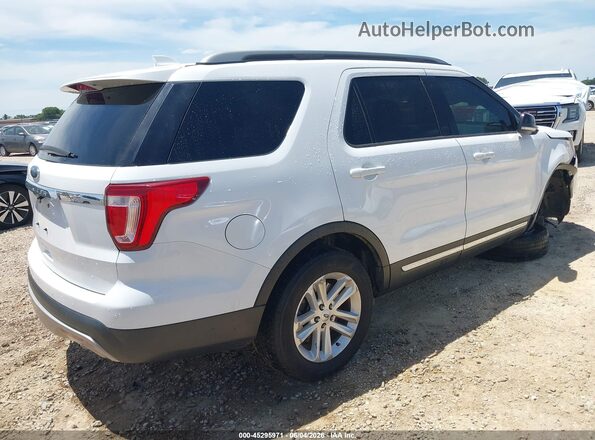 1FM5K7D80HGC75195 2017 FORD EXPLORER White Trasero derecho