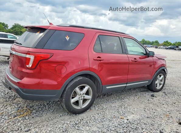 1FM5K7D80JGA62768 2018 FORD EXPLORER Burgundy Rear right