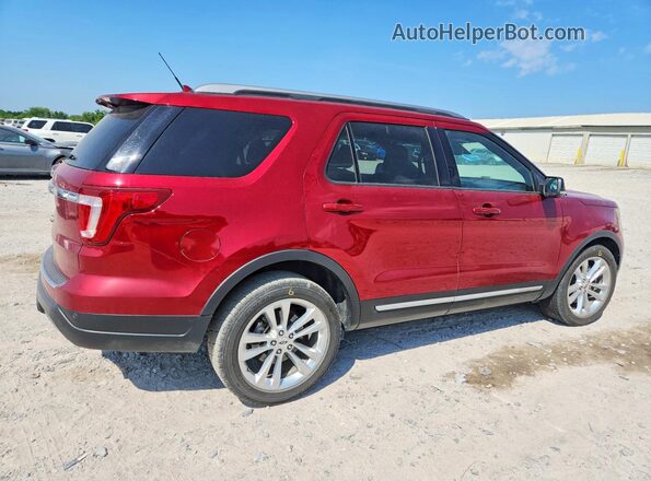 1FM5K7D80JGC22017 2018 FORD EXPLORER Maroon Задня права чверть
