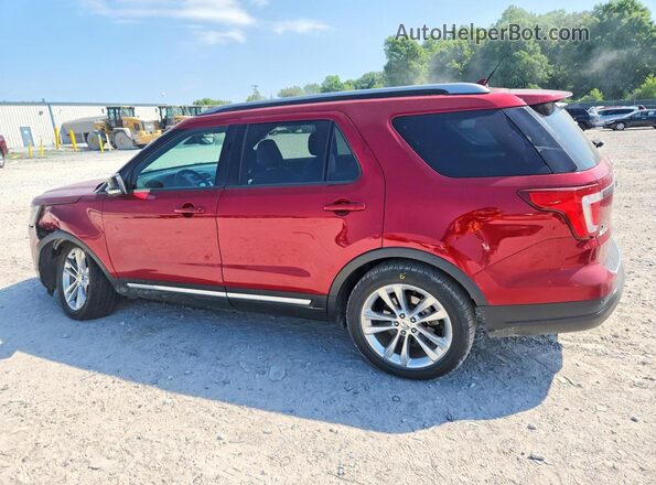 1FM5K7D80JGC22017 2018 FORD EXPLORER Maroon Задня ліва чверть