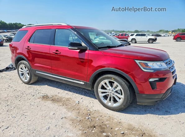 1FM5K7D80JGC22017 2018 FORD EXPLORER Maroon Передня права чверть