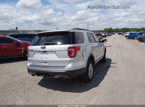 1FM5K7D80JGC70374 2018 FORD EXPLORER Silver Trasero derecho