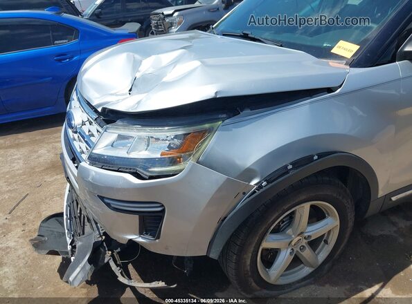 1FM5K7D80JGC70374 2018 FORD EXPLORER Silver Vista frontal