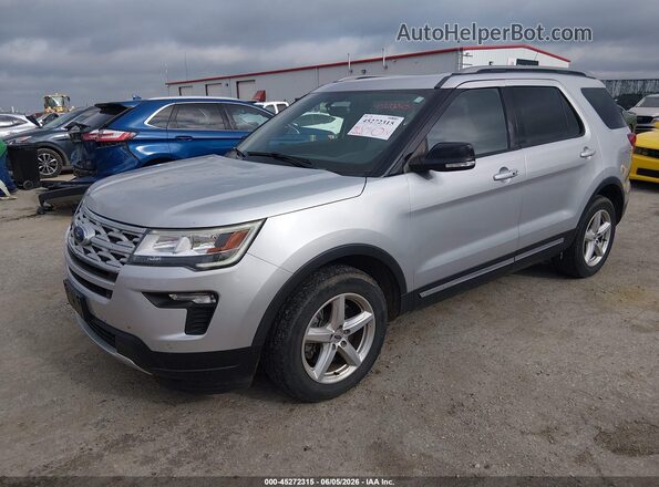 1FM5K7D80JGC85991 2018 FORD EXPLORER Silver წინა მარცხენა ხედი სამი მეოთხედიდან
