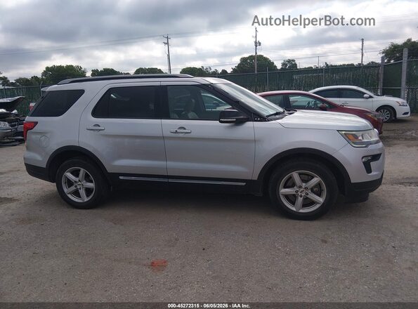 1FM5K7D80JGC85991 2018 FORD EXPLORER Silver უკანა სალონის ხედი