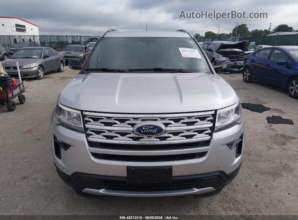 1FM5K7D80JGC85991 2018 FORD EXPLORER Silver ხელსაწყოთა პანელის ხედი