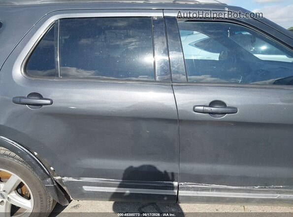 1FM5K7D80KGB53279 2019 FORD EXPLORER Gray Widok wnętrza z tyłu