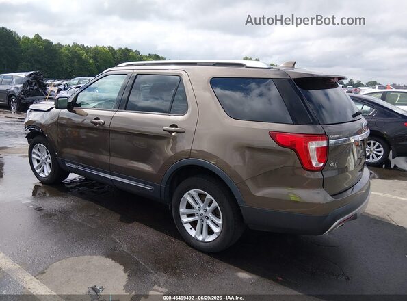1FM5K7D81GGA30162 2016 FORD EXPLORER Brown Задня ліва чверть