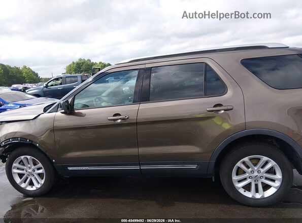 1FM5K7D81GGA30162 2016 FORD EXPLORER Brown 