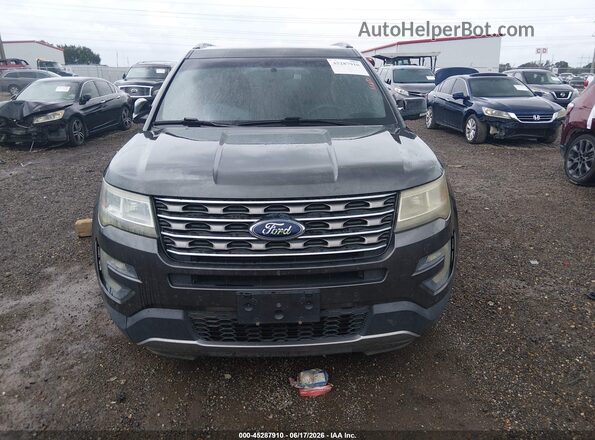 1FM5K7D81GGA74498 2016 FORD EXPLORER Gray ხელსაწყოთა პანელის ხედი