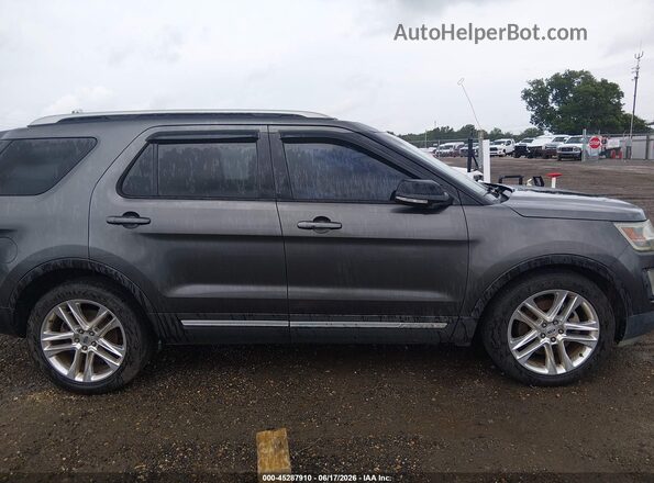 1FM5K7D81GGA74498 2016 FORD EXPLORER Gray უკანა სალონის ხედი