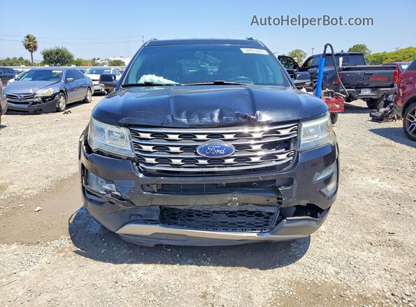 1FM5K7D81HGA70419 2017 FORD EXPLORER Black Դիմացի տեսք