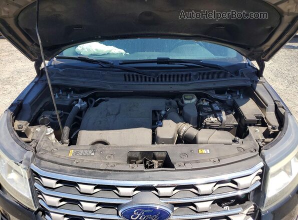 1FM5K7D81HGA70419 2017 FORD EXPLORER Black Շարժիչի բաժամունքի տեսք