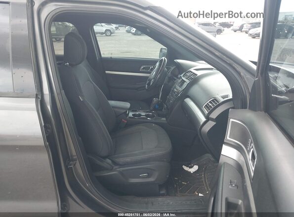 1FM5K7D81HGD39759 2017 FORD EXPLORER Gray Vista interior delantera