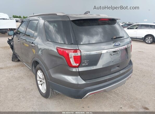 1FM5K7D81HGD39759 2017 FORD EXPLORER Gray Trasero izquierdo