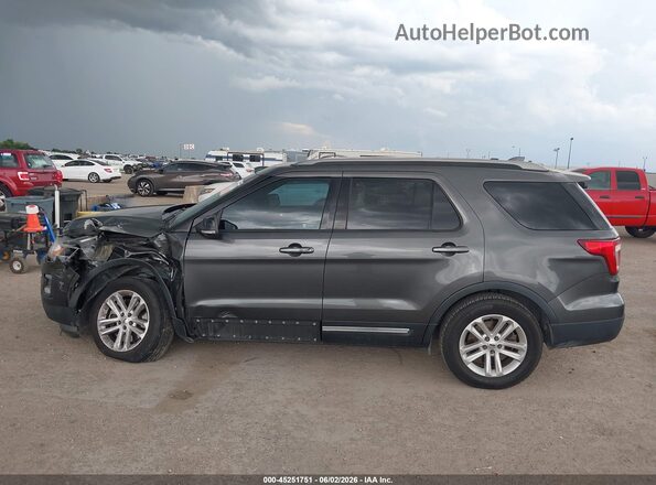 1FM5K7D81HGD39759 2017 FORD EXPLORER Gray Vista interior de 360 grados