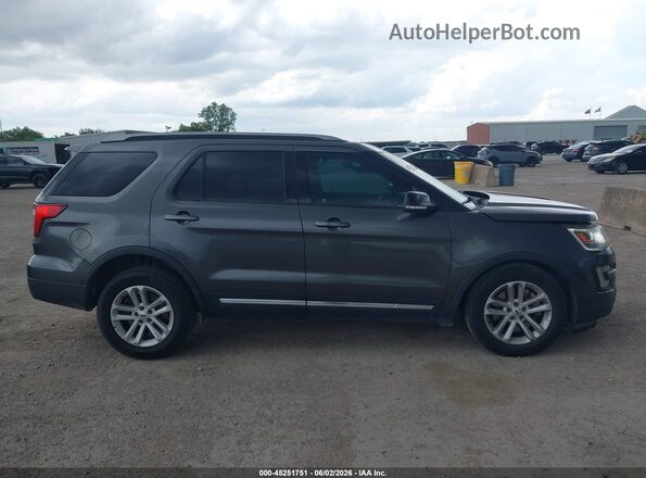 1FM5K7D81HGD39759 2017 FORD EXPLORER Gray Vista interior trasera