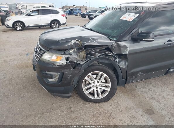1FM5K7D81HGD39759 2017 FORD EXPLORER Gray Vista frontal