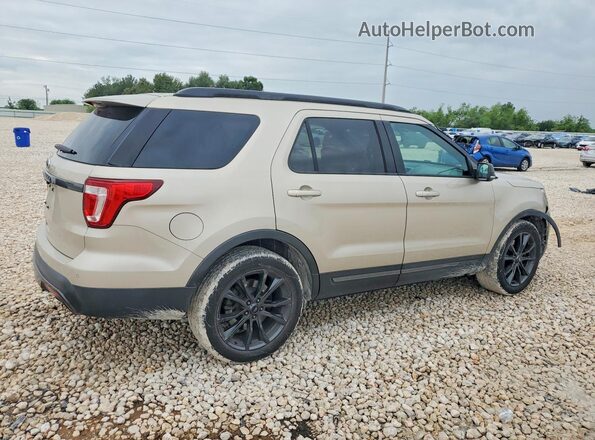 1FM5K7D81HGE19790 2017 FORD EXPLORER Бежевый Задняя правая четверть