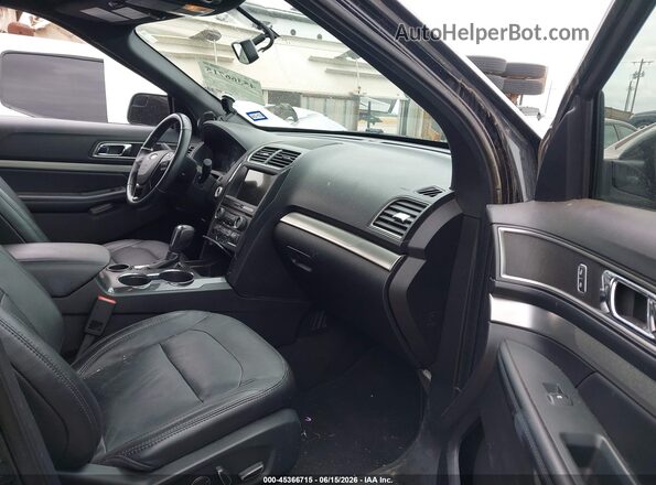 1FM5K7D81JGC26738 2018 FORD EXPLORER Черный Вид салона спереди