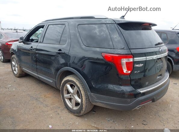 1FM5K7D81JGC26738 2018 FORD EXPLORER Черный Задняя левая четверть