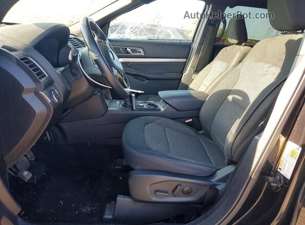 1FM5K7D81KGA49660 2019 FORD EXPLORER Black Вид салону спереду