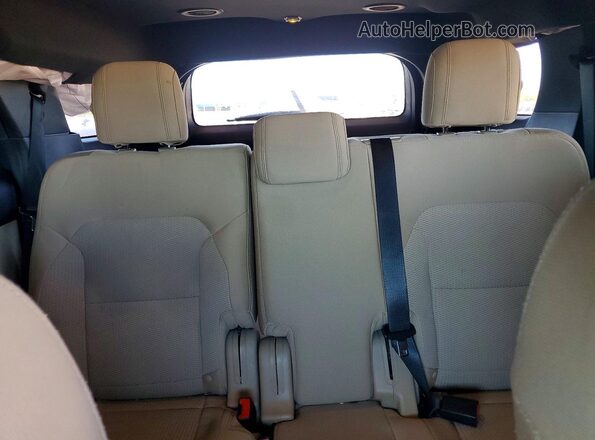 1FM5K7D82GGA76454 2016 FORD EXPLORER Black Rear seats view