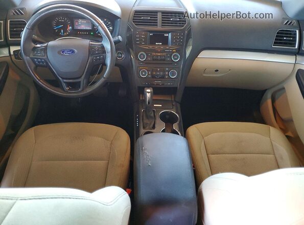 1FM5K7D82GGA76454 2016 FORD EXPLORER Black Dashboard view