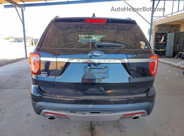 1FM5K7D82GGA76454 2016 FORD EXPLORER Black Rear view