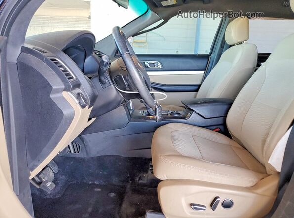 1FM5K7D82GGA76454 2016 FORD EXPLORER Black Front interior view