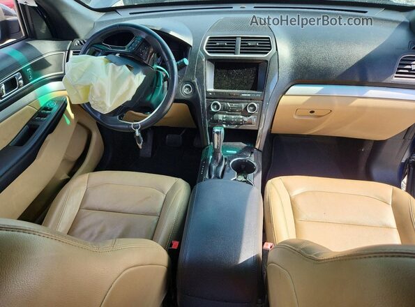 1FM5K7D82GGC01081 2016 FORD EXPLORER Blue Առջևի վահանակի տեսք