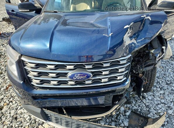 1FM5K7D82GGC01081 2016 FORD EXPLORER Blue Շարժիչի բաժամունքի տեսք