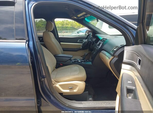 1FM5K7D82GGC42536 2016 FORD EXPLORER Navy Вид салону спереду