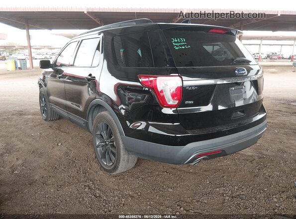 1FM5K7D82HGA12495 2017 FORD EXPLORER Black Trasero izquierdo