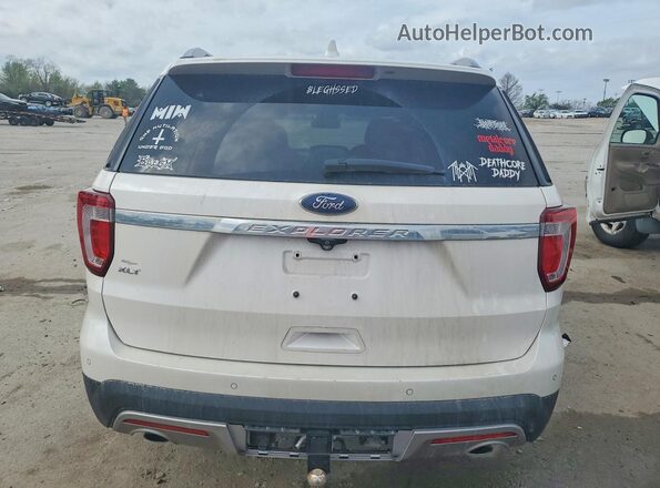 1FM5K7D82HGE19166 2017 FORD EXPLORER White Вид ззаду