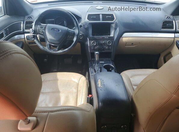 1FM5K7D82HGE19166 2017 FORD EXPLORER White Вид панелі приладів