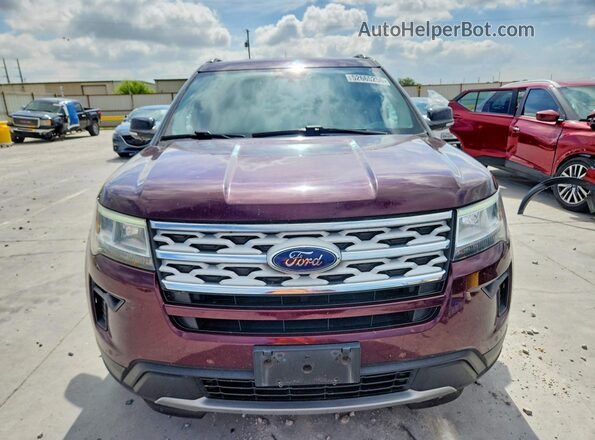 1FM5K7D82JGC70117 2018 FORD EXPLORER Maroon 