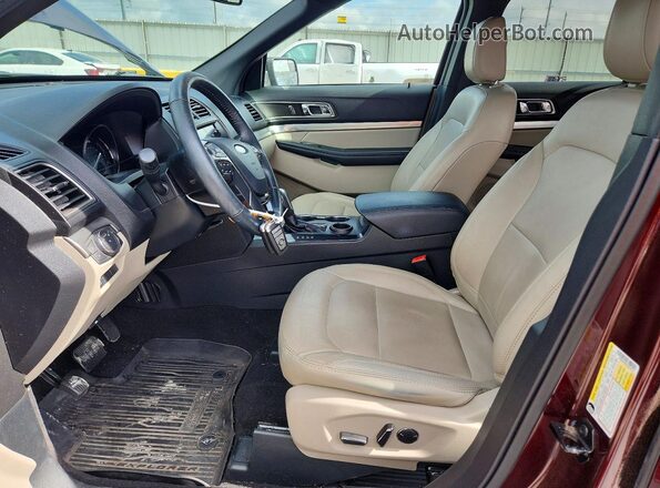 1FM5K7D82JGC70117 2018 FORD EXPLORER Maroon 