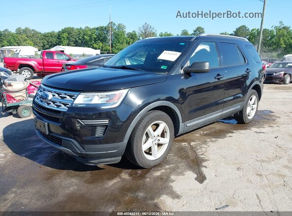 1FM5K7D82KGA04887 2019 FORD EXPLORER Black წინა მარცხენა ხედი სამი მეოთხედიდან